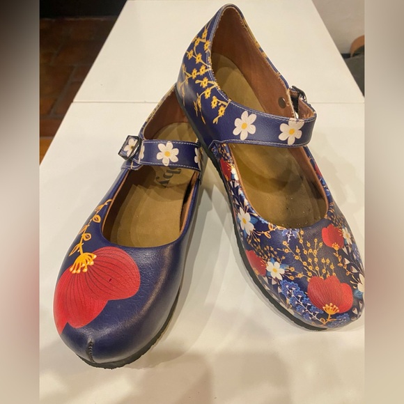 Goby Vegan Faux Leather Ballerinas Shoes WGBL207 HANDMADE Mary Janes Oxford - Picture 14 of 14